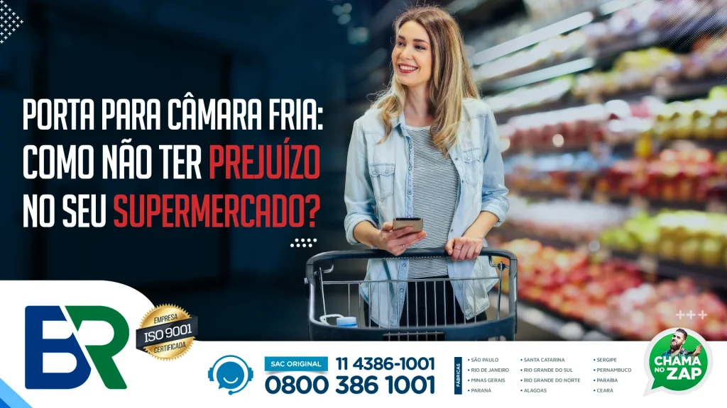 porta para câmara fria
