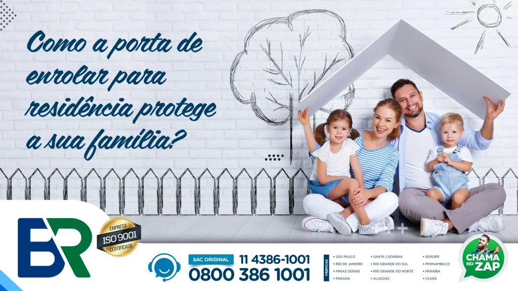 porta de enrolar para residência