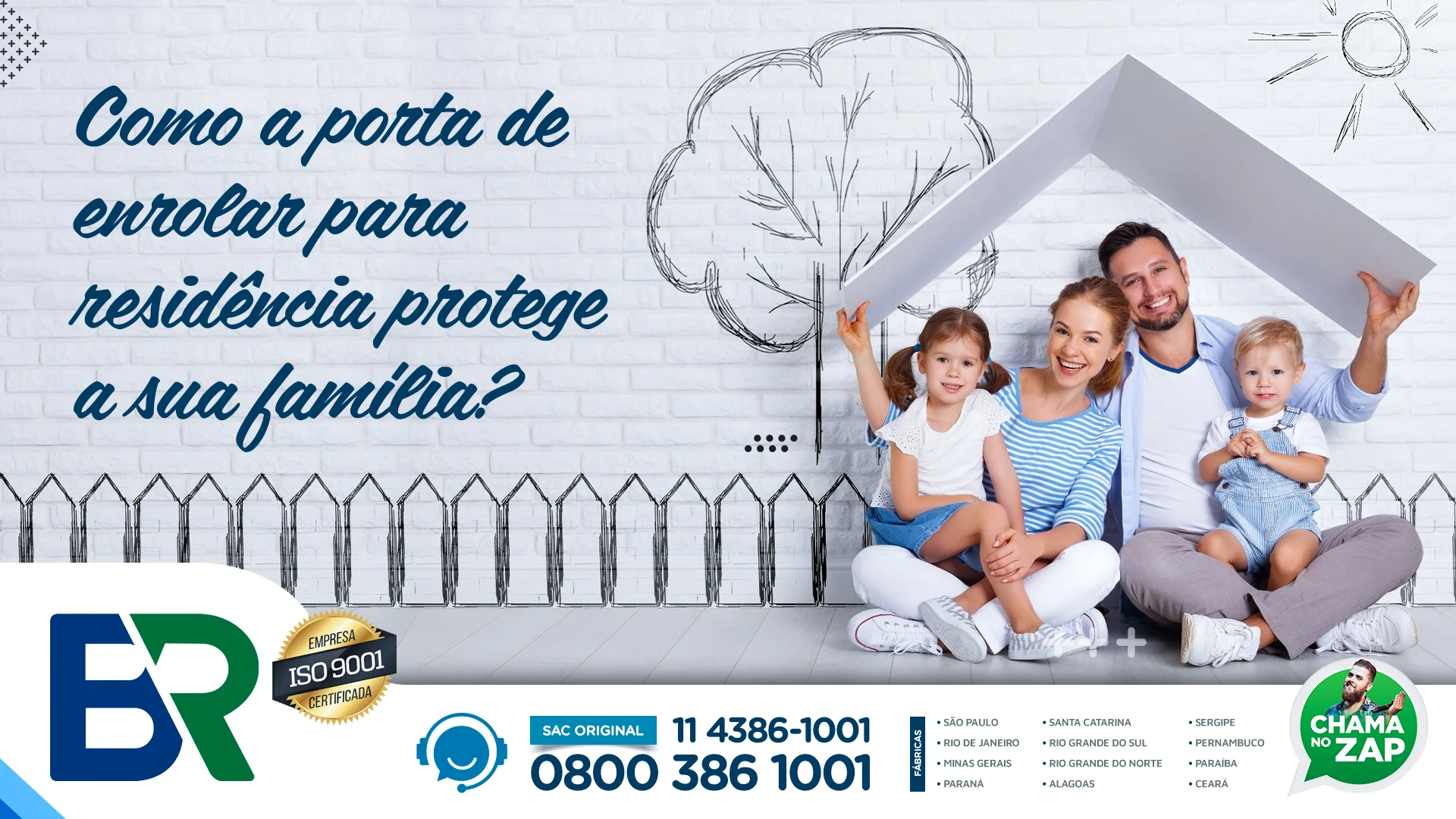 Como a porta de enrolar para residência protege a sua família?