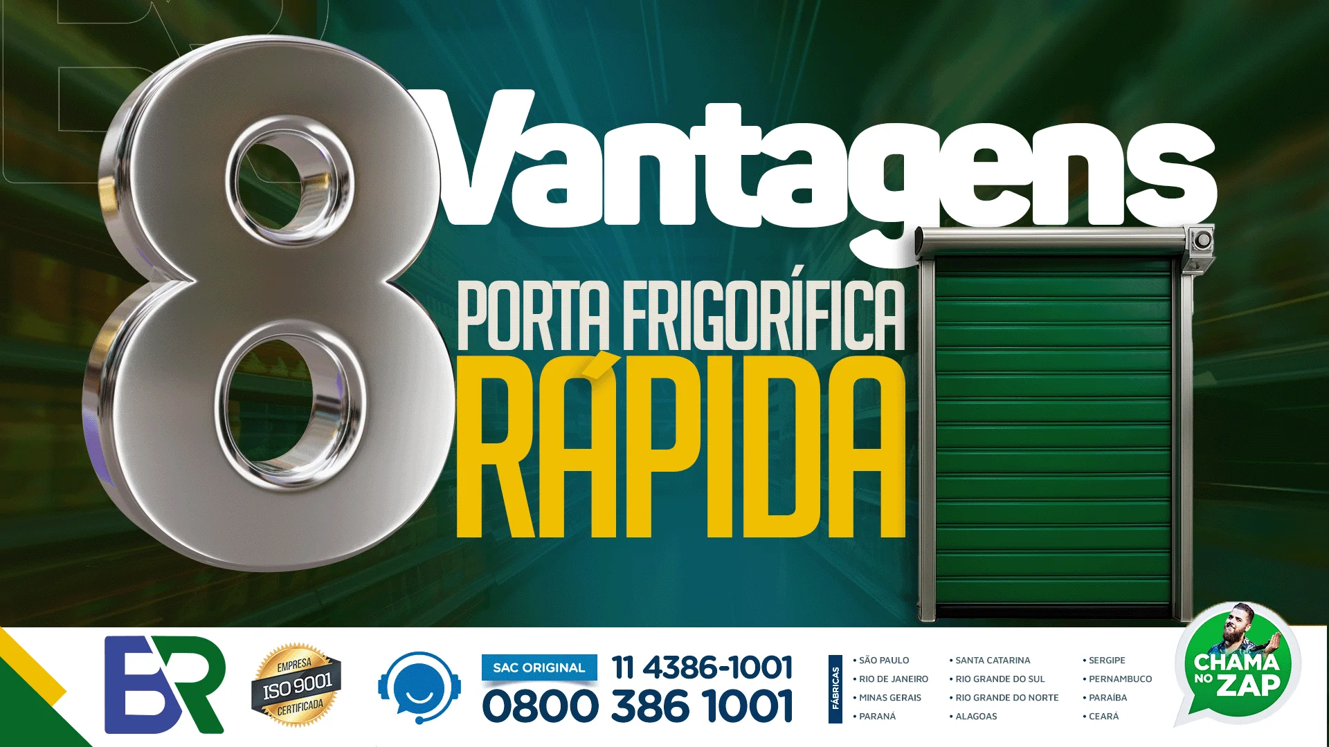 As 8 vantagens da porta frigorífica rápida para seu negócio