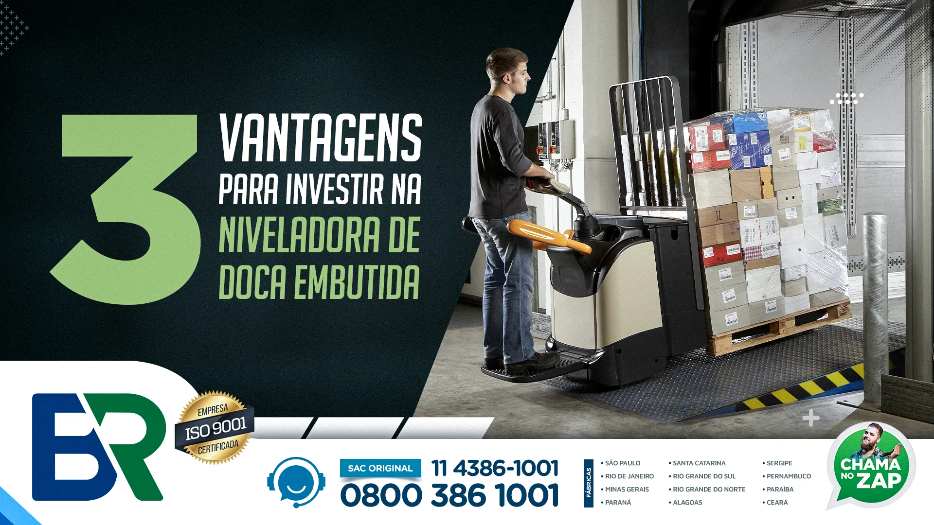 3 vantagens para investir na niveladora de doca embutida