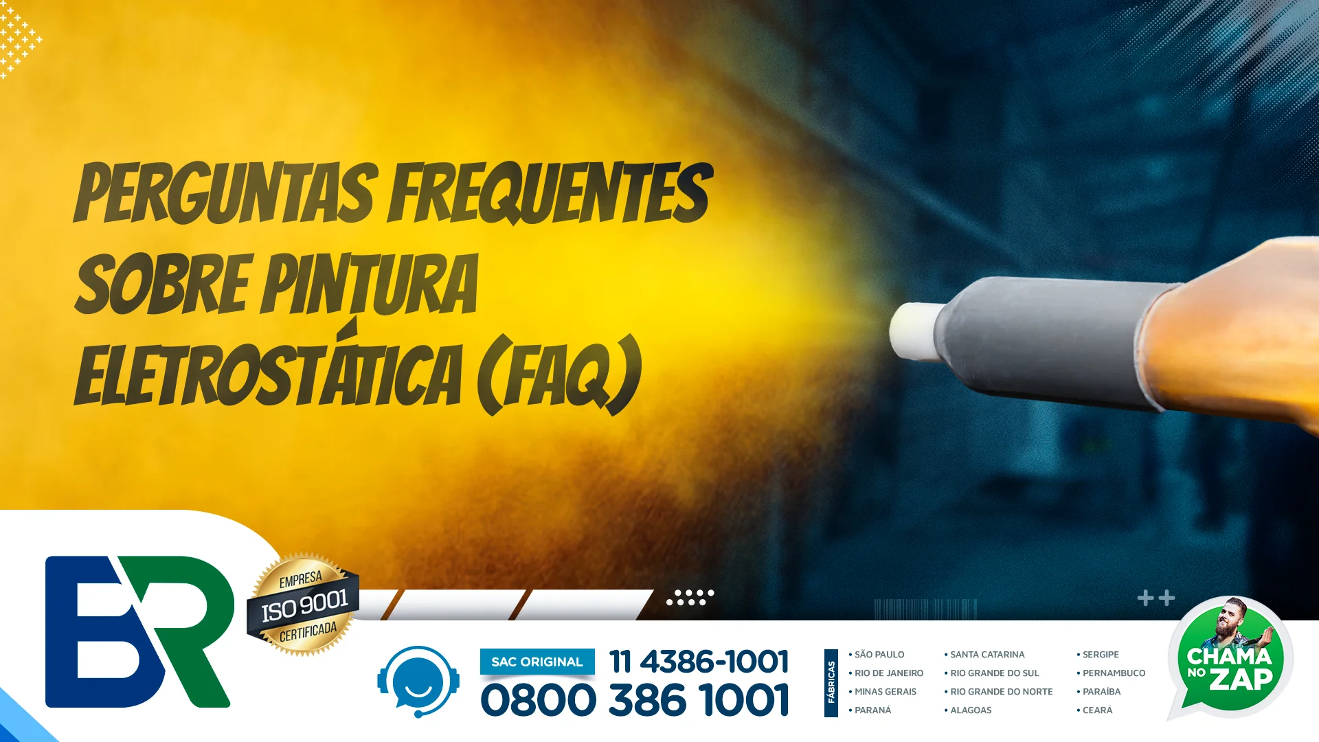 Perguntas frequentes sobre pintura eletrostática (FAQ)